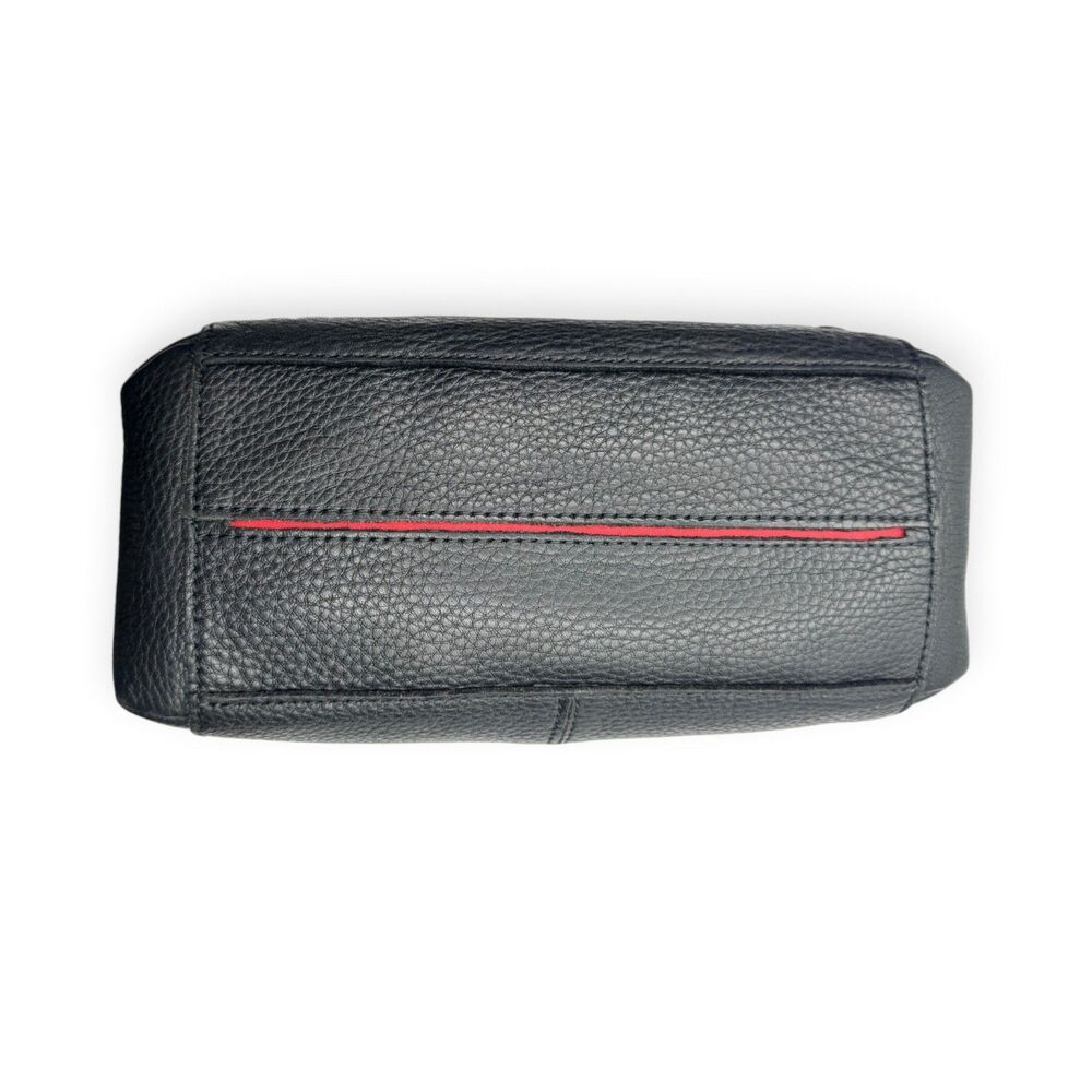 Hammitt Bryant Medium Black Gunmetal Leather Crossbody Shoulder Bag - Picture 11 of 16